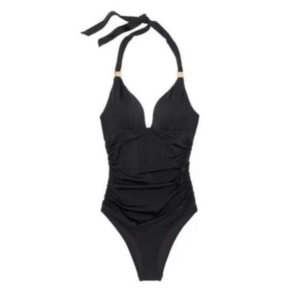 NEW Victoria's Secret Marita Forever Sexy Push-Up 1pc Ruched Swimsuit Halter S - Picture 4 of 5